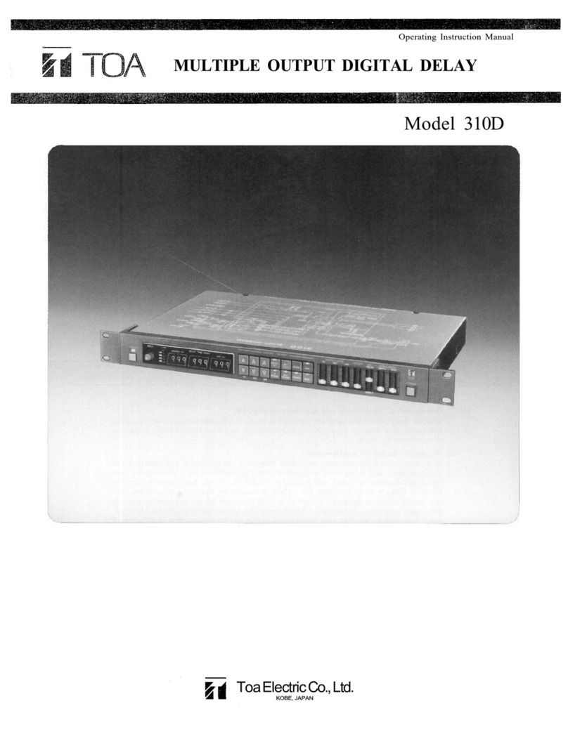 Toa 310D Operating instructions manual