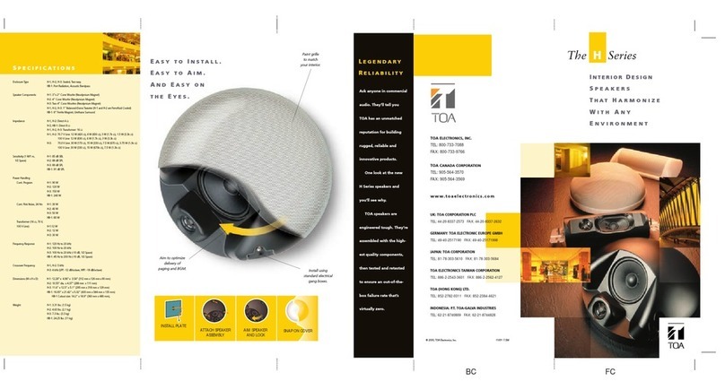 Toa HB-1 User manual