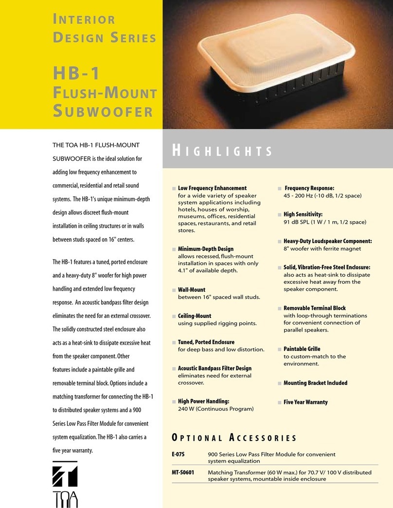 Toa HB-1 User manual