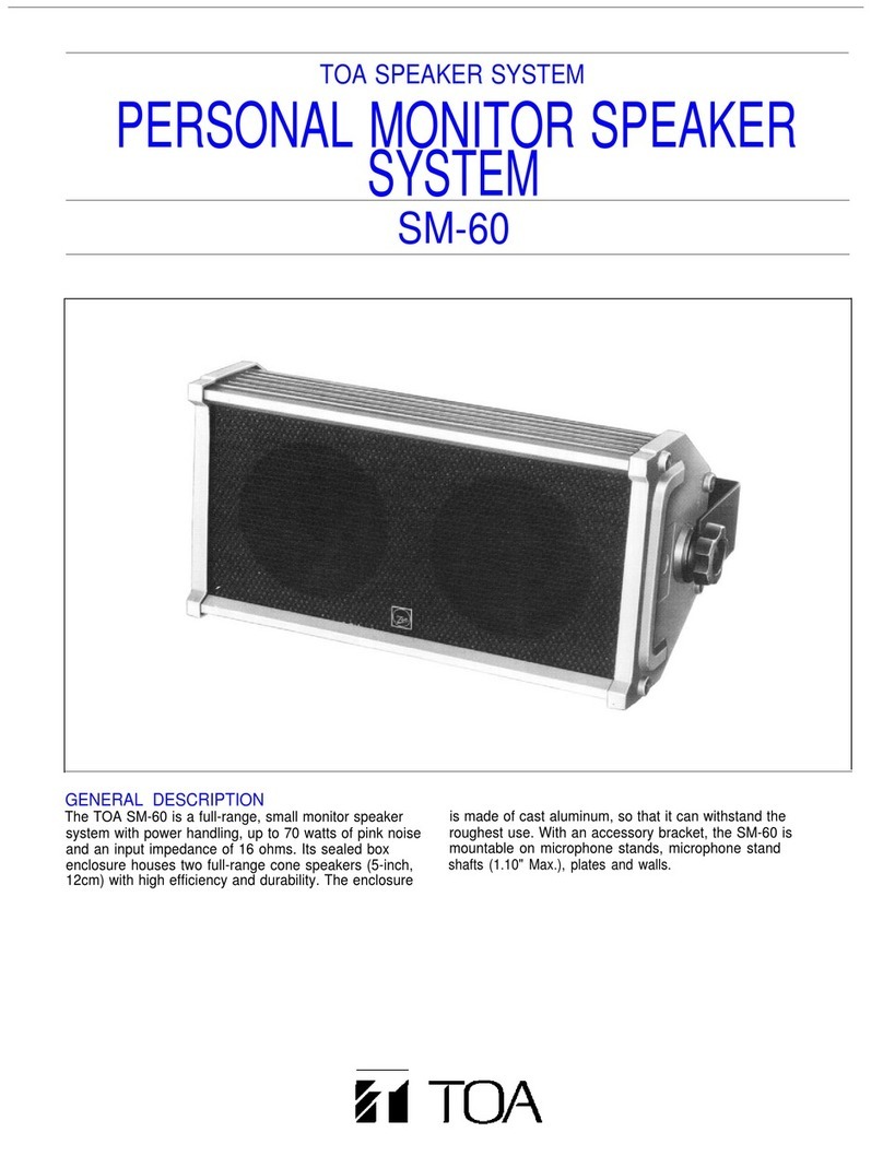Toa SM-60 User manual