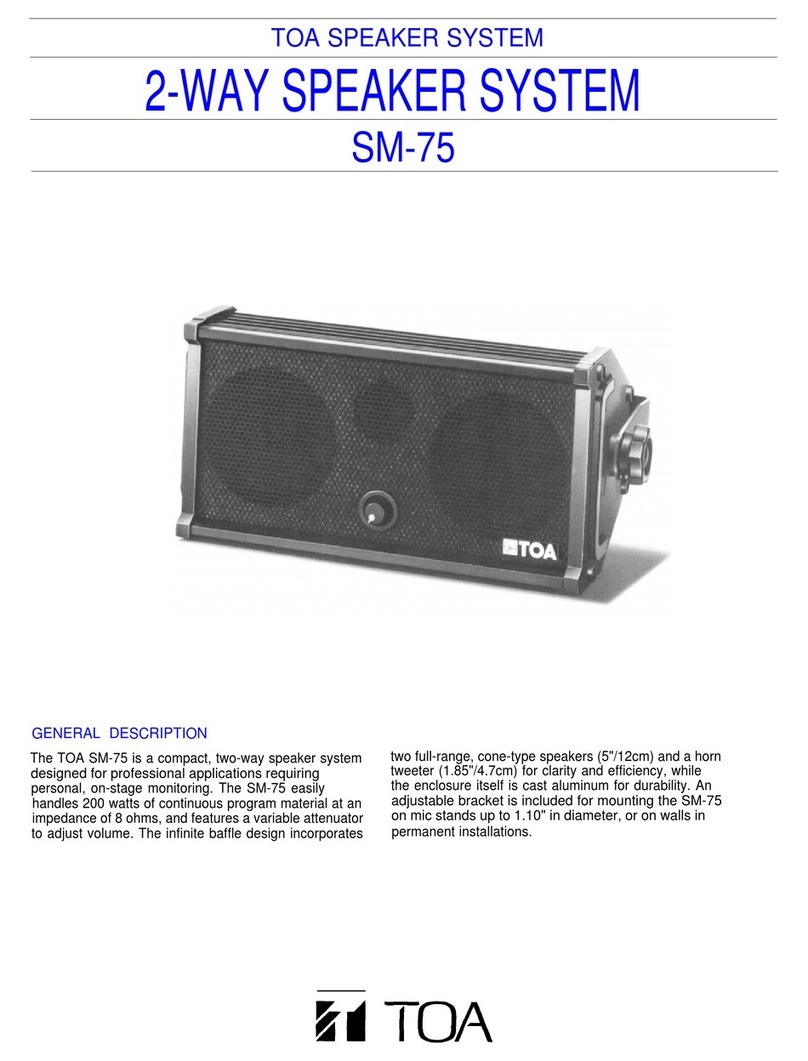 Toa SM-75 User manual