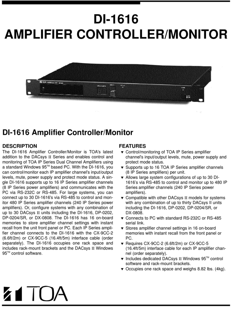 Toa DI-1616 User manual