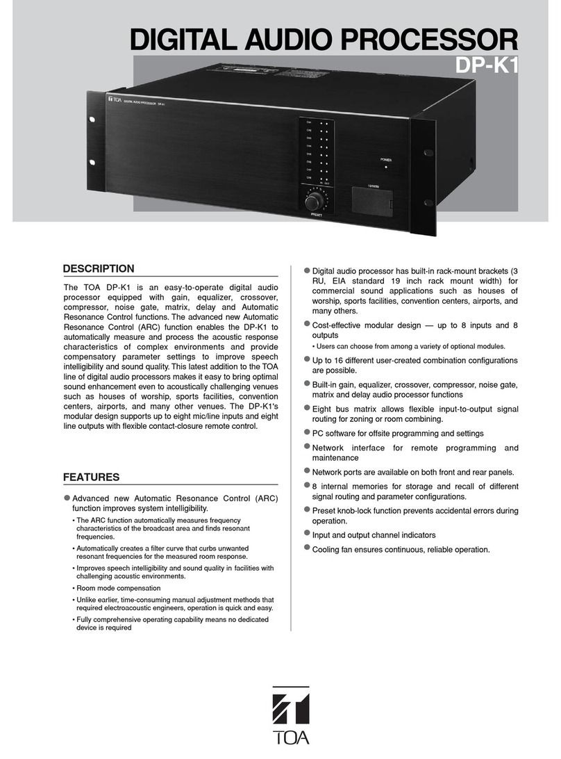 Toa DP-K1 User manual