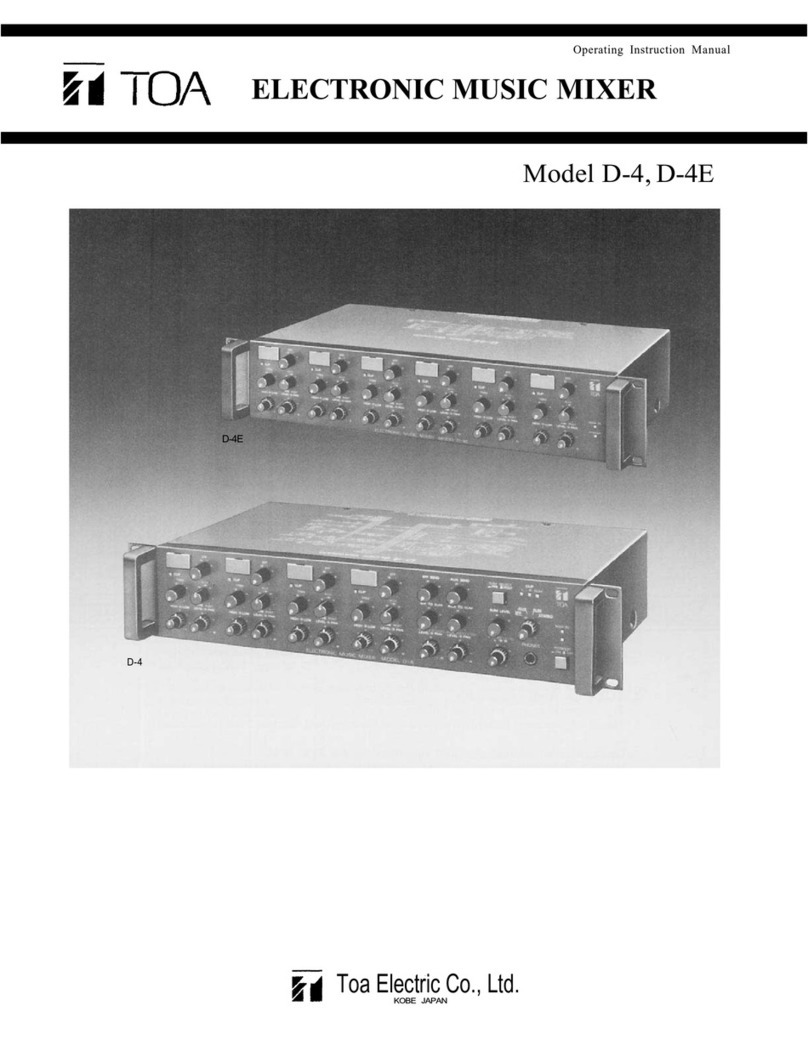 Toa D-4E Instruction Manual