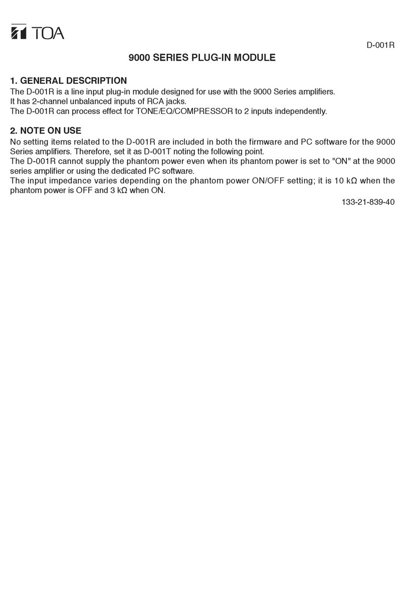 Toa D-001R user guide