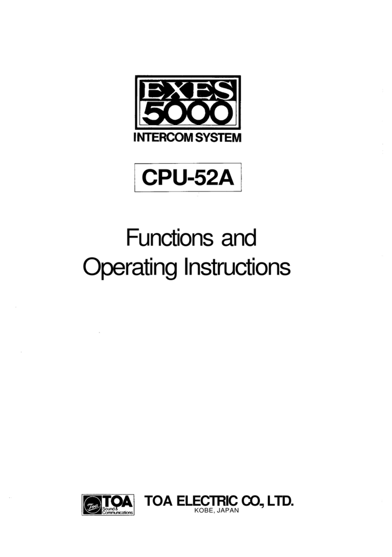 Toa CPU-52A User manual