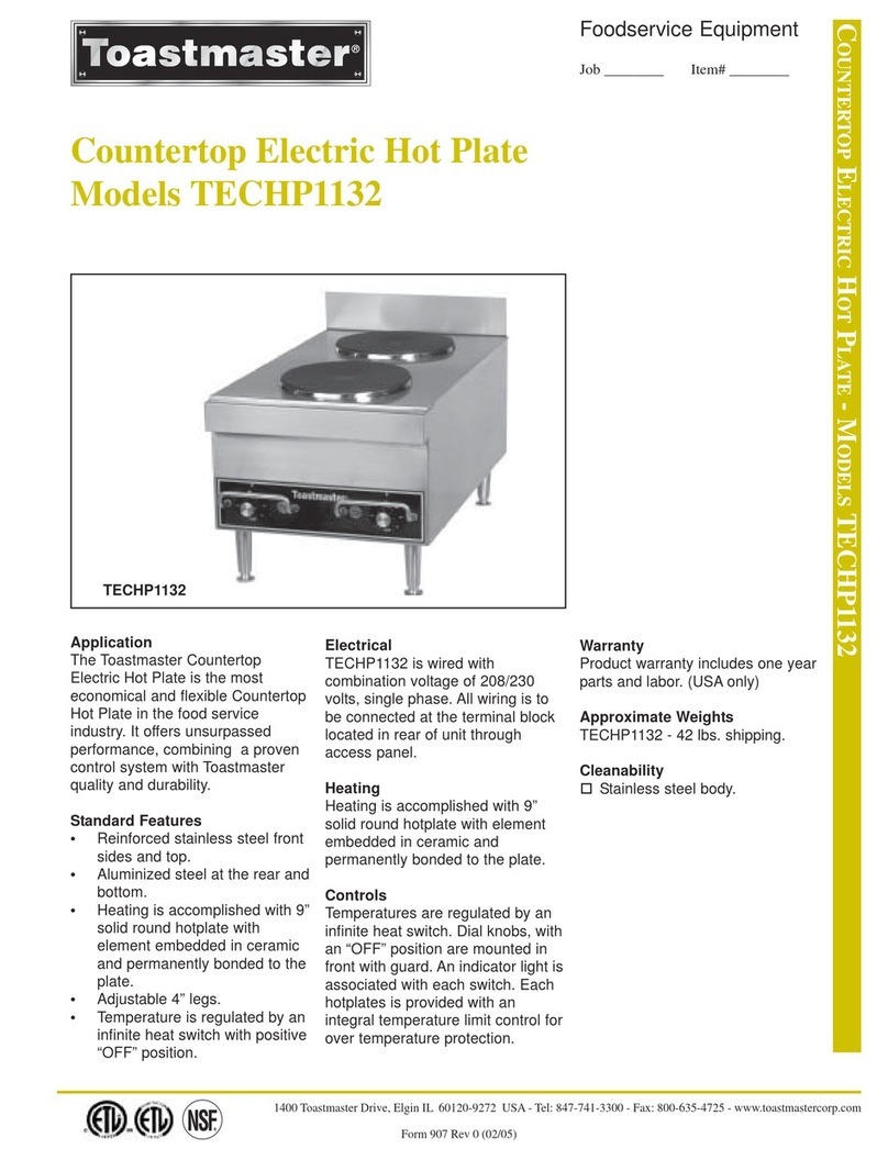 Toastmaster TECHP1132 brochure