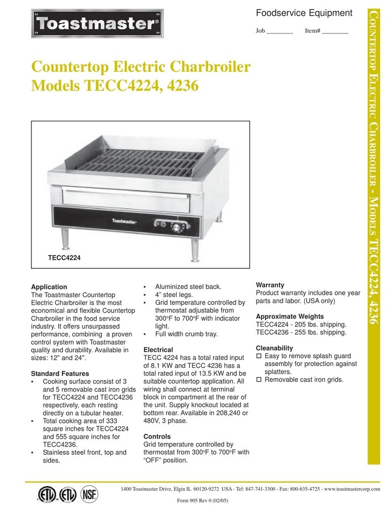 Toastmaster TECC4224 brochure