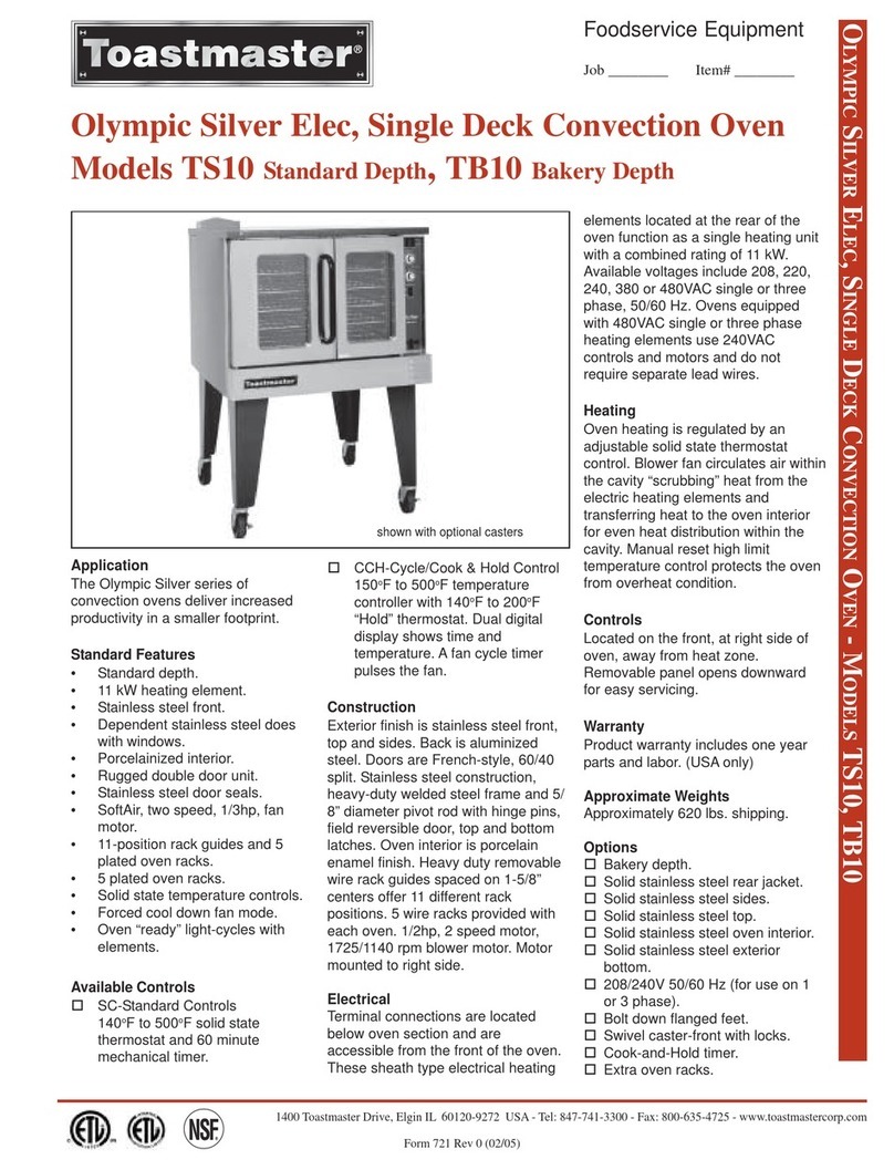 Toastmaster TB10 User manual