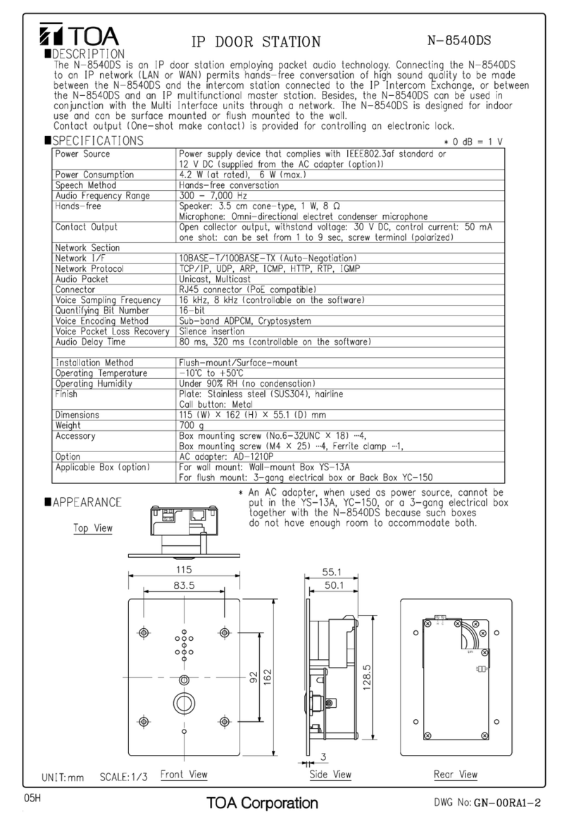 Toa N-8540DS User manual