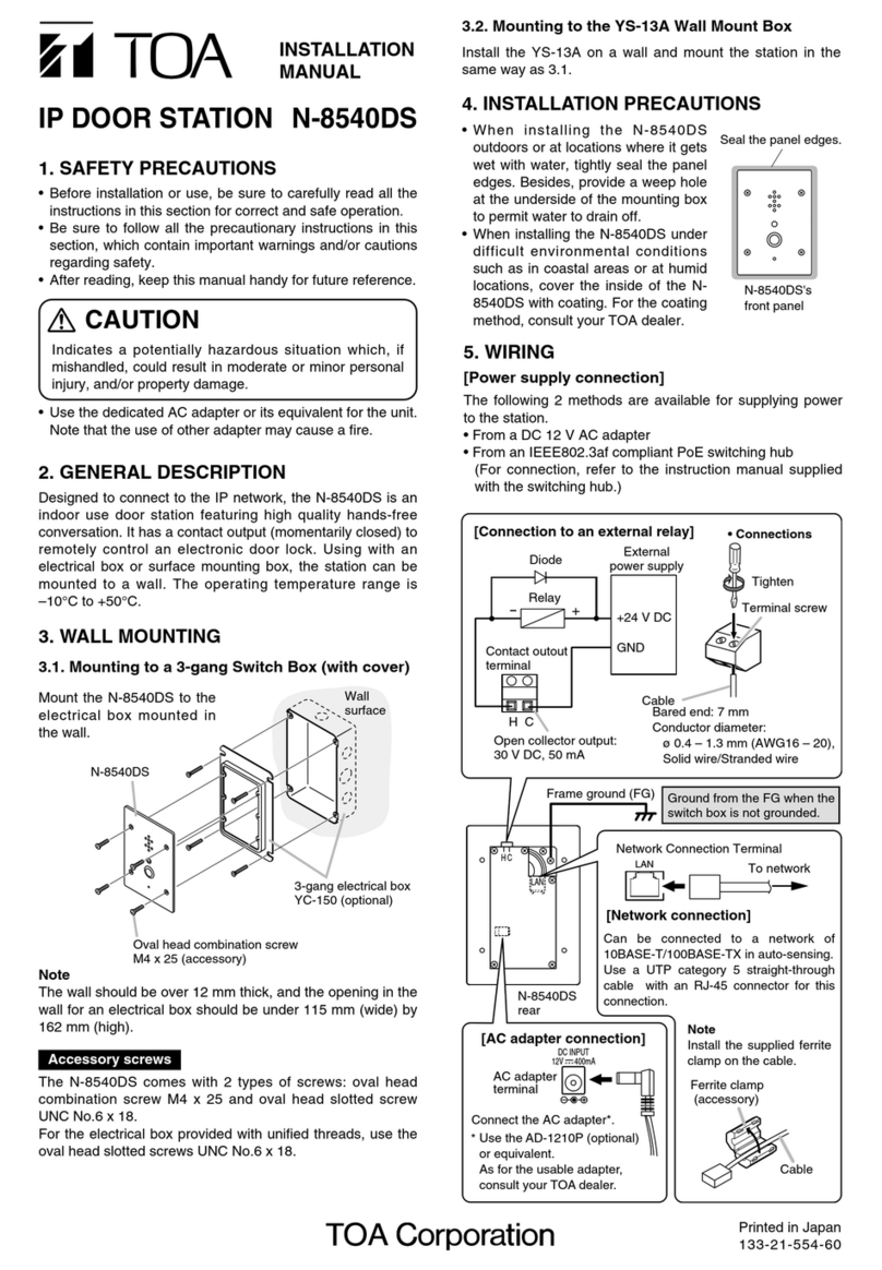 Toa N-8540DS User manual