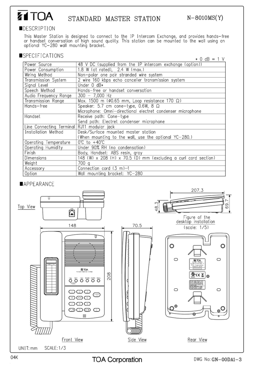 Toa N-8010MS User manual