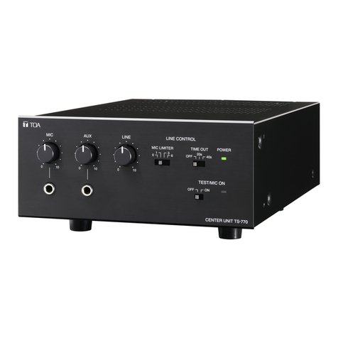 Toa TS-770 supplementary guide