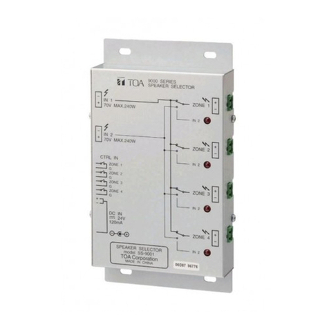 Toa SS-9001 User manual