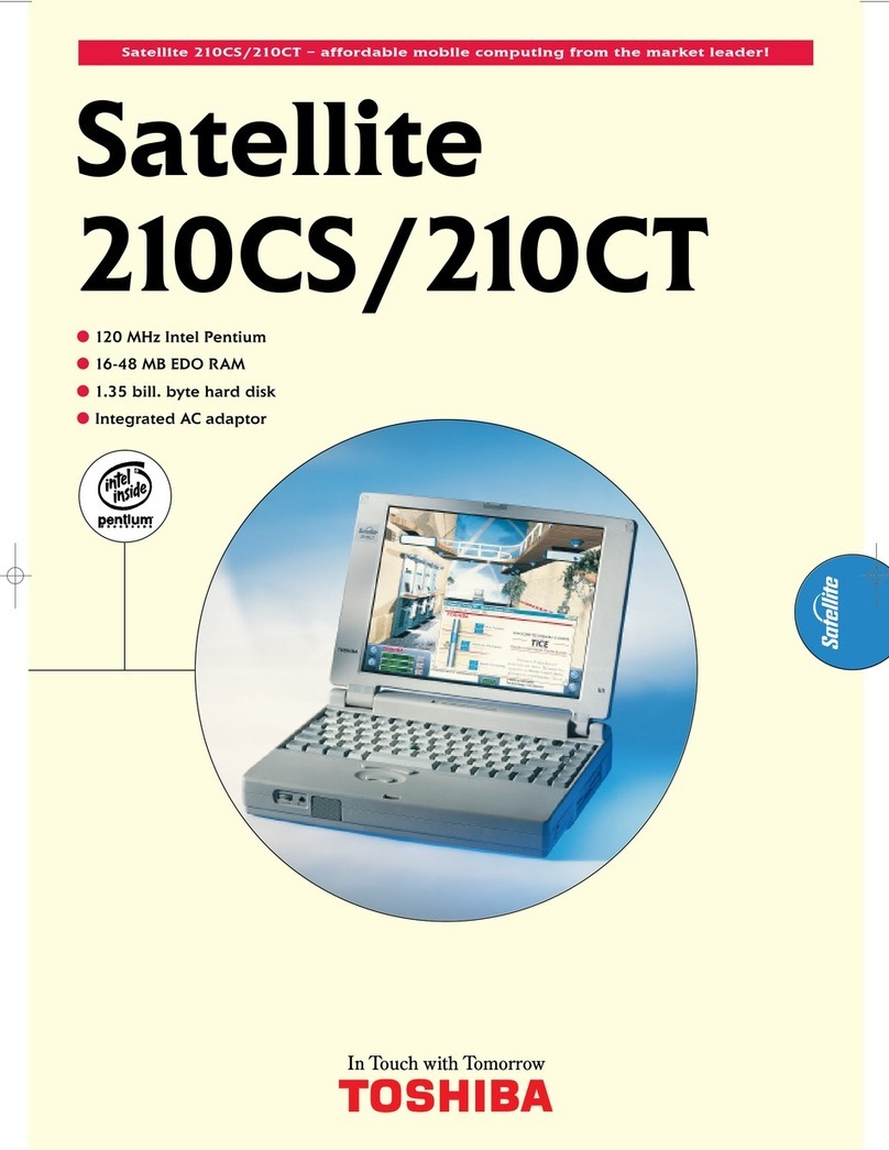 Toshiba Satellite 210CT User manual
