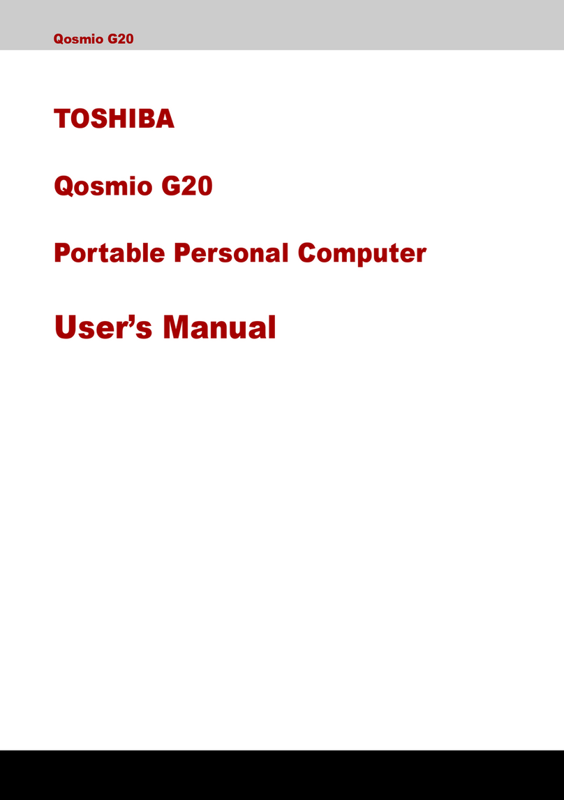 Toshiba Qosmio G20-102 user manual