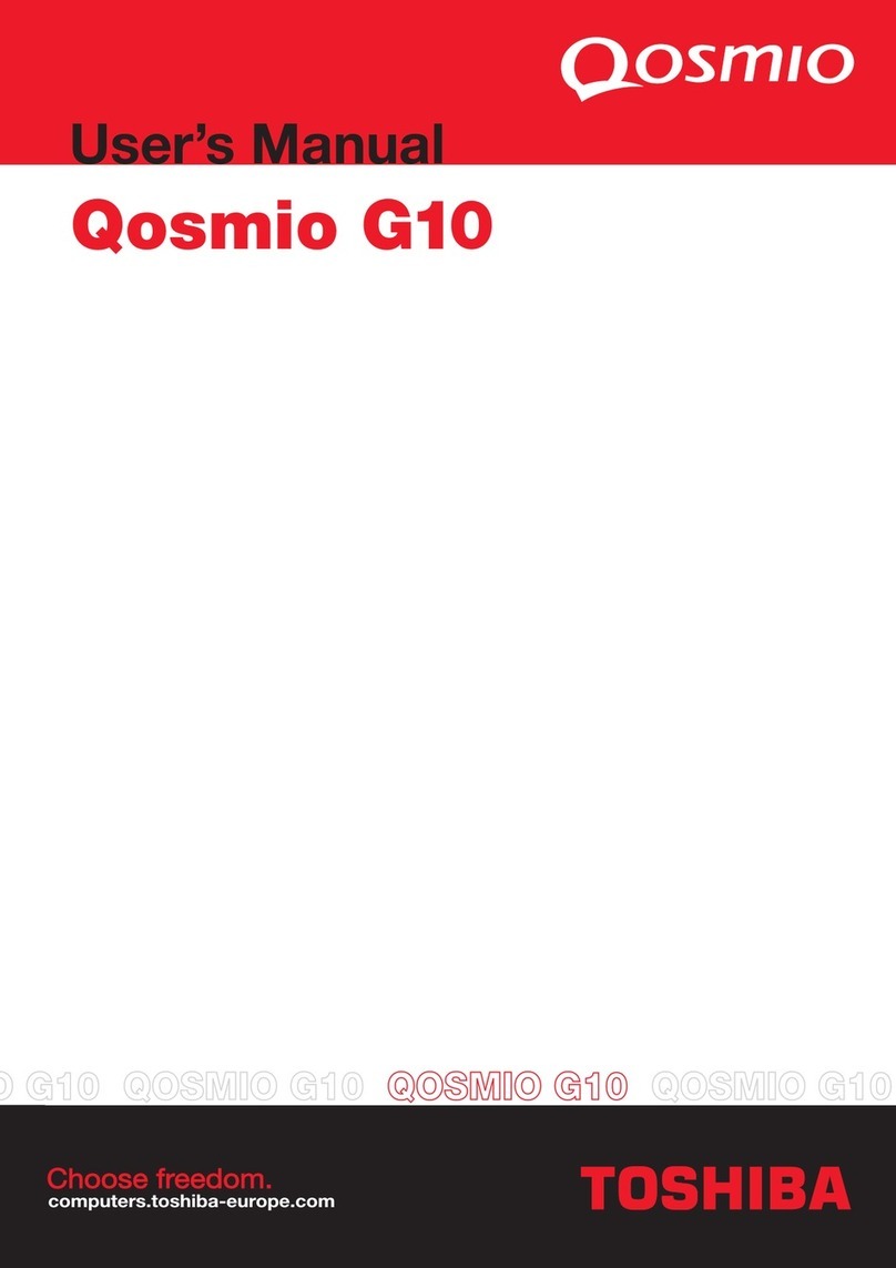 Toshiba Qosmio G10-105 User manual