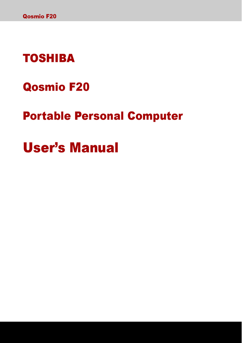 Toshiba Qosmio F20-110 User manual
