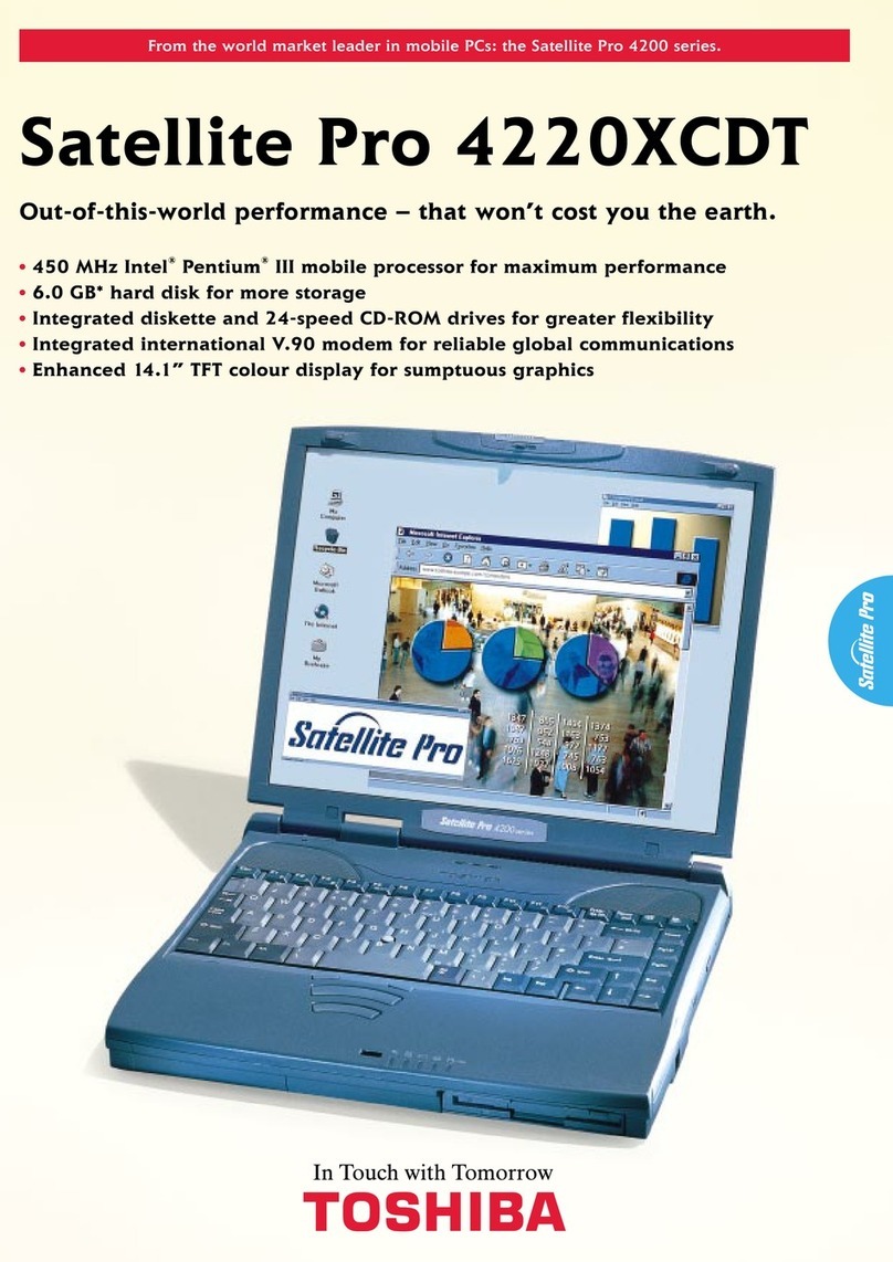 Toshiba Satellite 4220XCDT Specifications