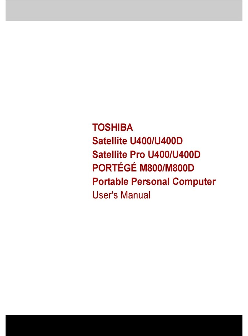 Toshiba U405-S2820 User manual