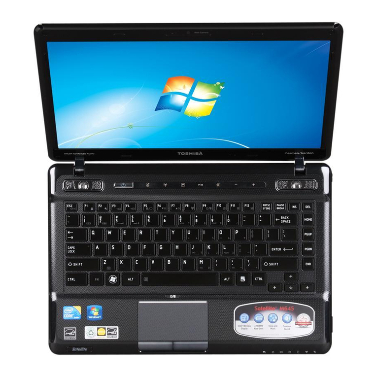 Toshiba M645-S4047 User manual