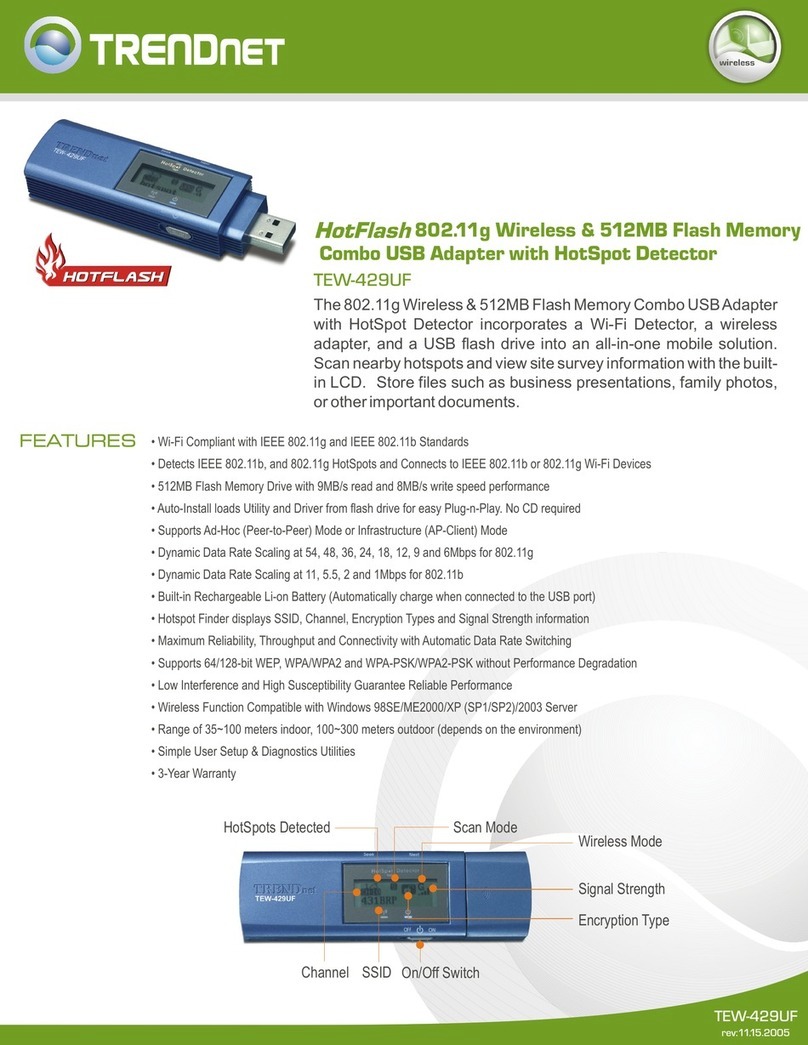 TRENDnet HotFlash TEW-429UF User manual