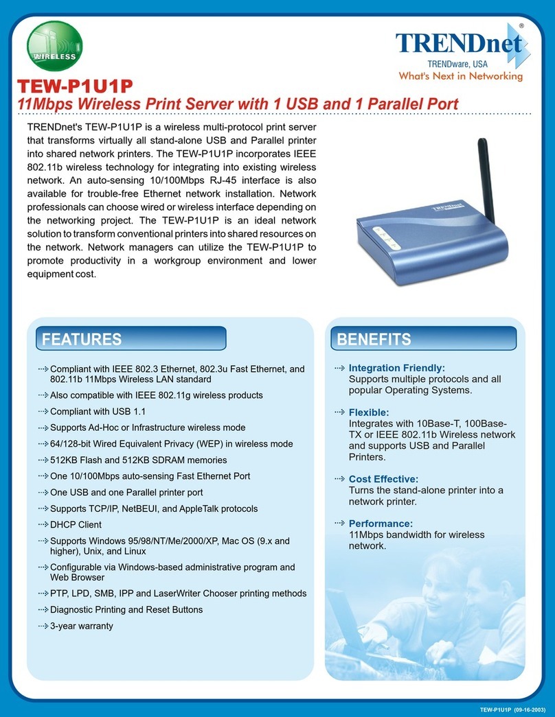 TRENDnet TEW-P1U1P User manual
