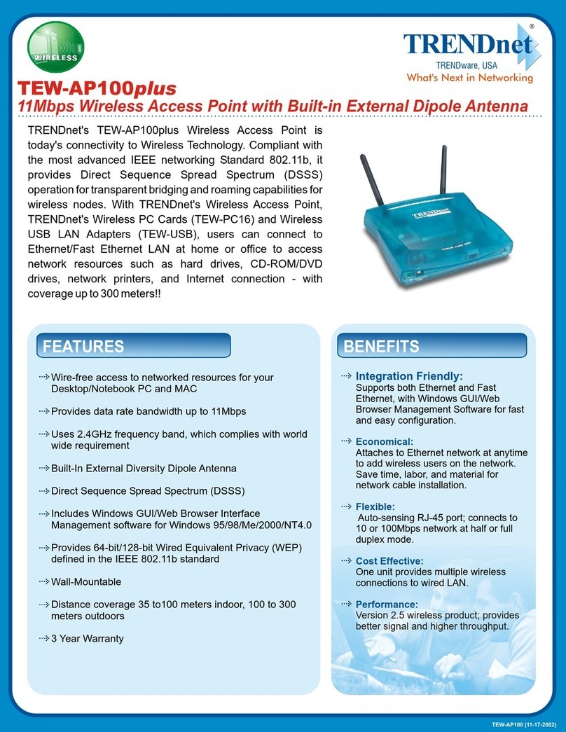 TRENDnet TEW-AP100plus User manual