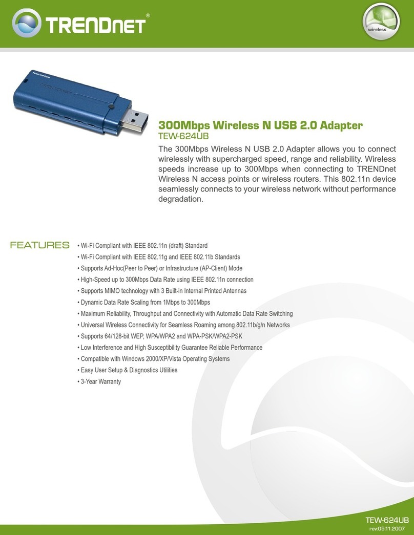 TRENDnet TEW-624UB Specifications