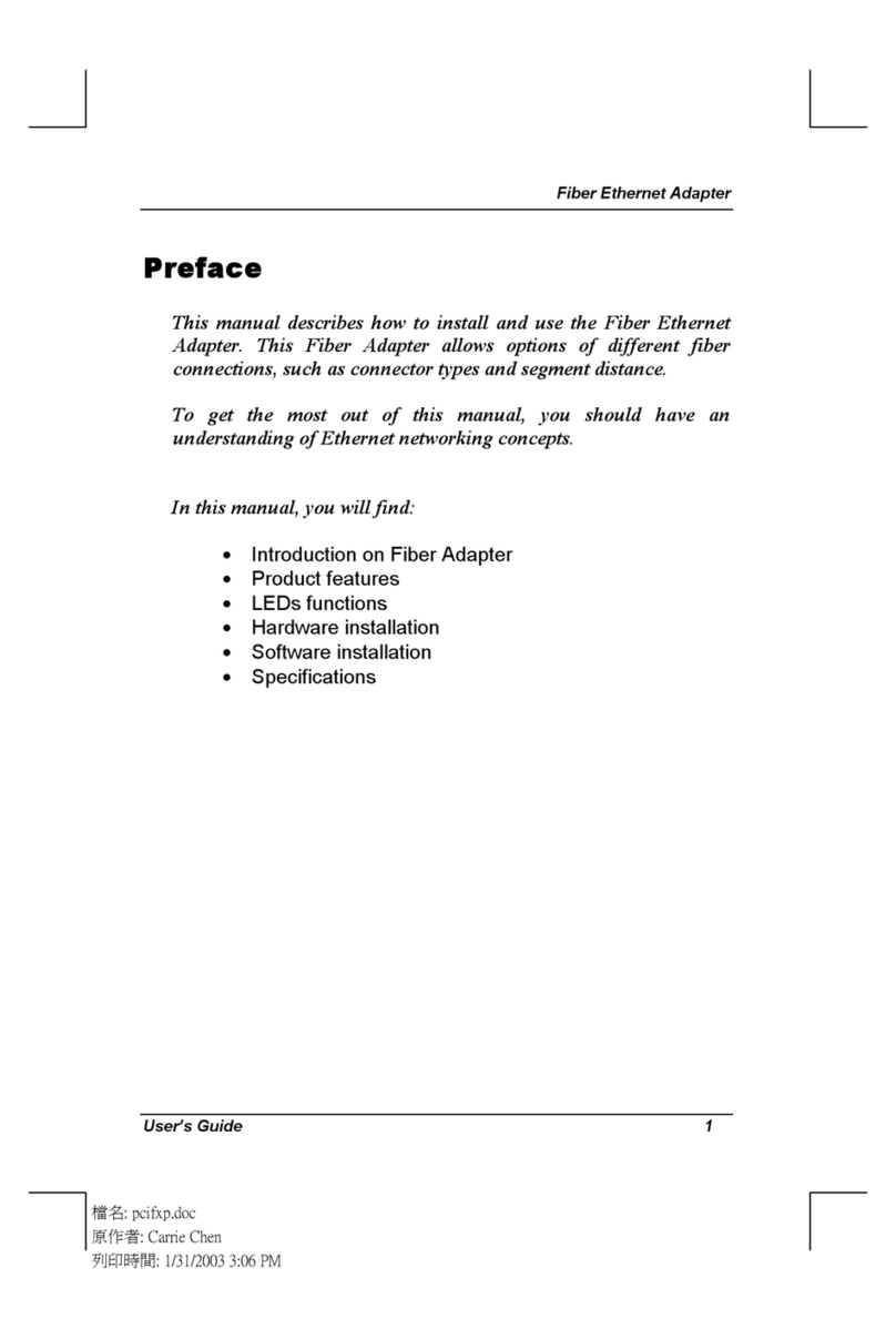 TRENDnet TE100-PCI User manual