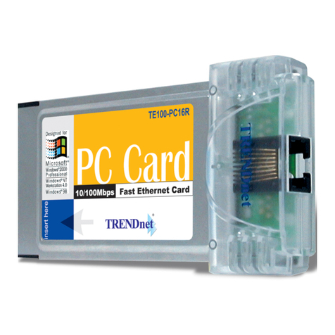 TRENDnet TE100-PC16R User manual