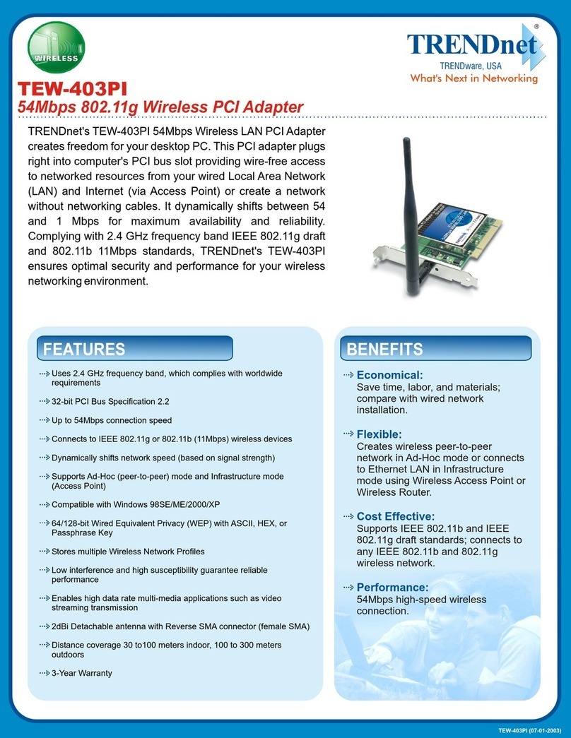TRENDnet TEW-403PI User manual
