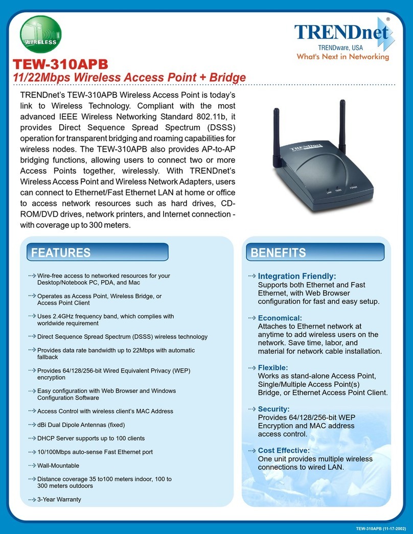 TRENDnet TEW-310APB Specifications TRENDnet TEW-310APB Specifications