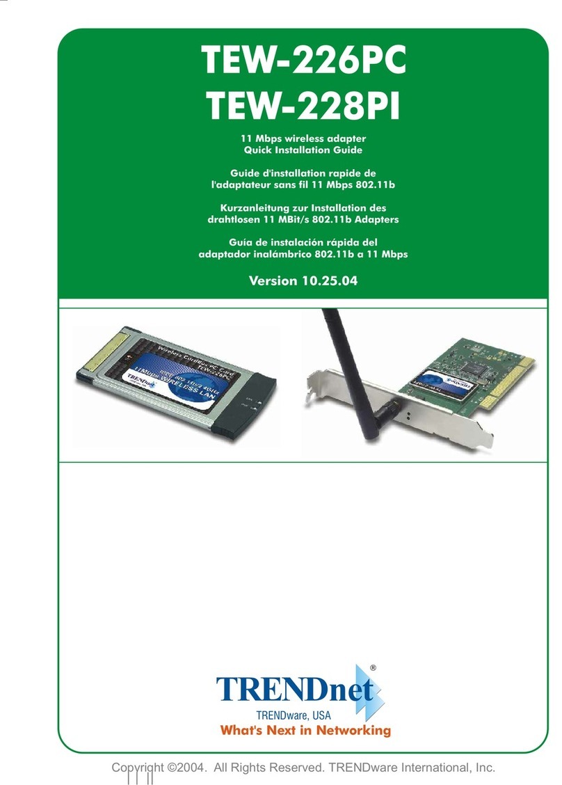 TRENDnet TEW-226PC User manual
