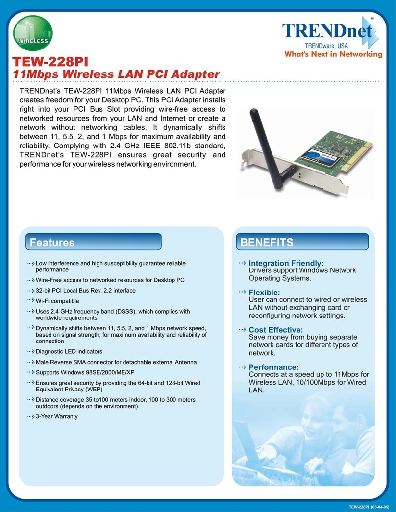 TRENDnet TEW-228PI User manual