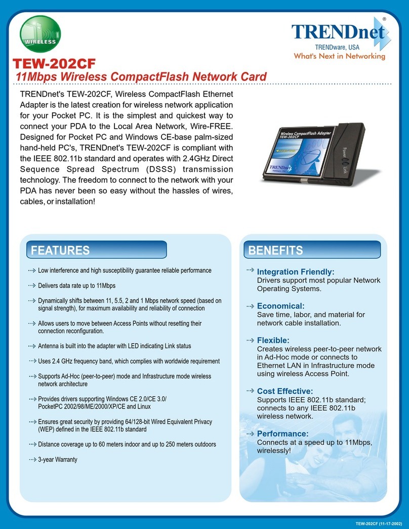 TRENDnet TEW-202CF User manual TRENDnet TEW-202CF User manual