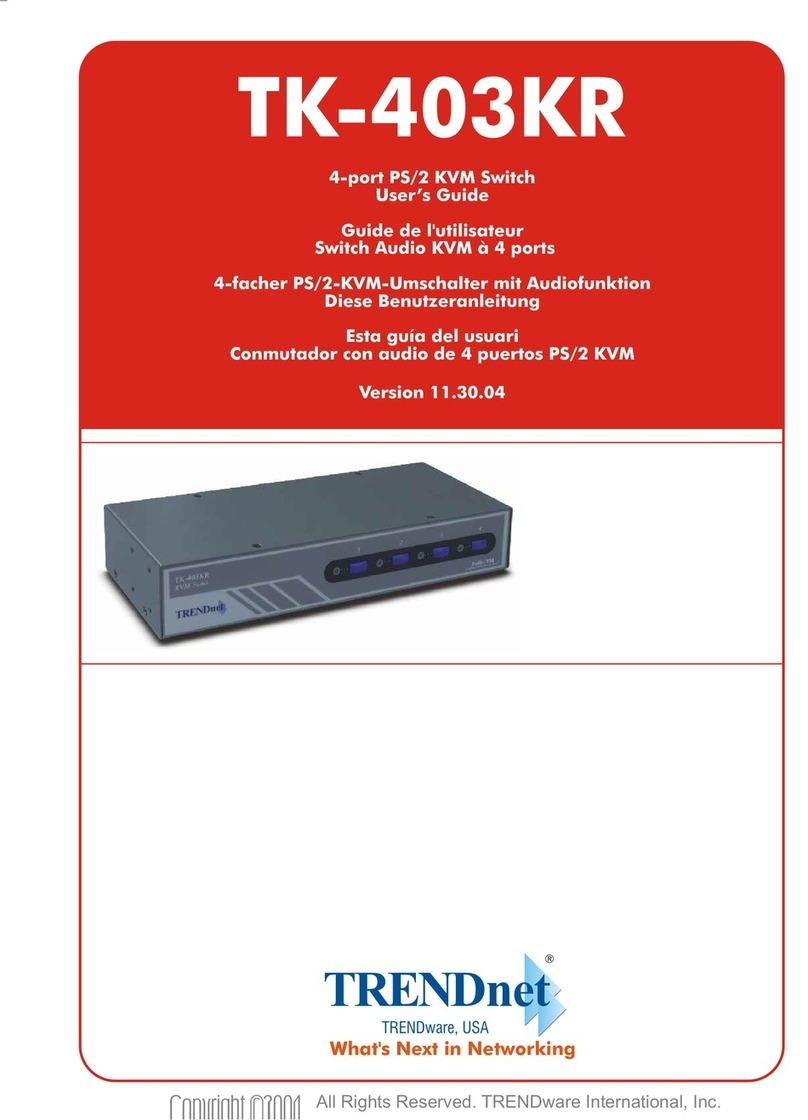 TRENDnet TK-403KR User manual