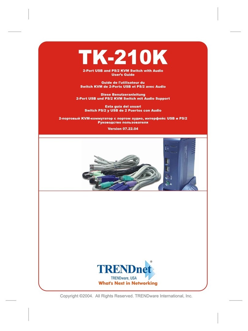 TRENDnet TK-210K User manual
