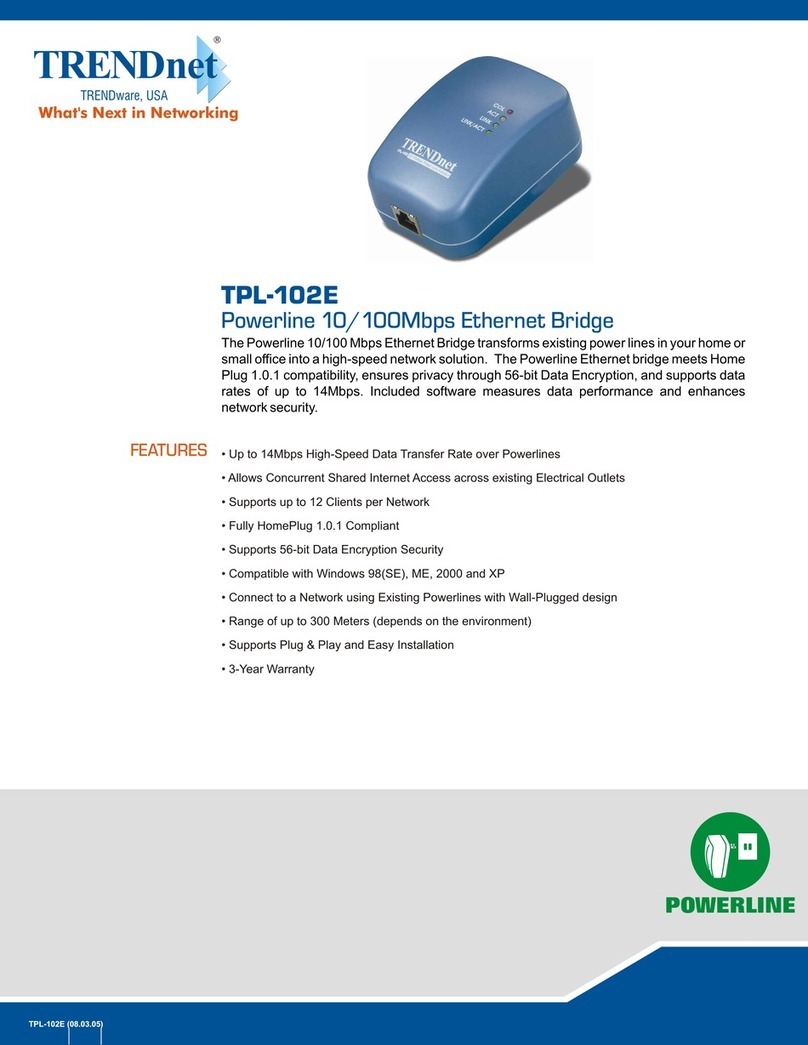 TRENDnet TPL-102E Specifications
