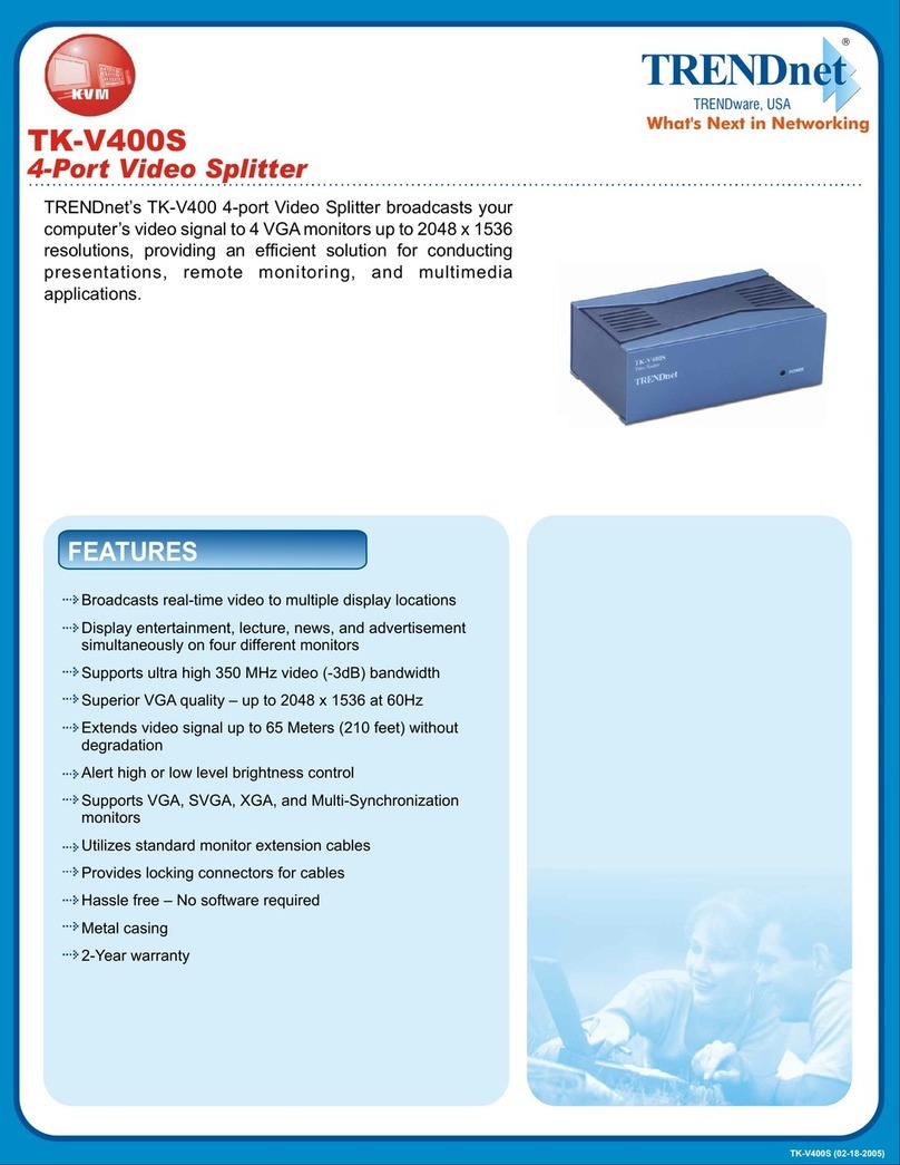 TRENDnet TK-V400S Specifications