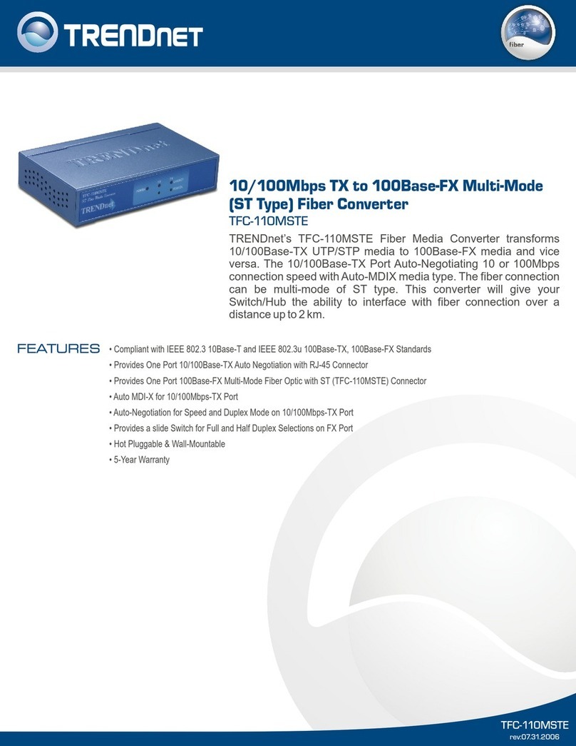 TRENDnet TFC-110MSTE User manual