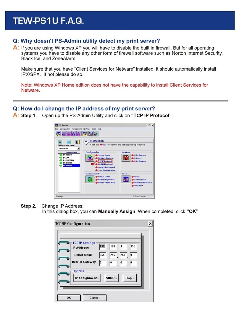TRENDnet TEW-PS1U Frequently asked questions