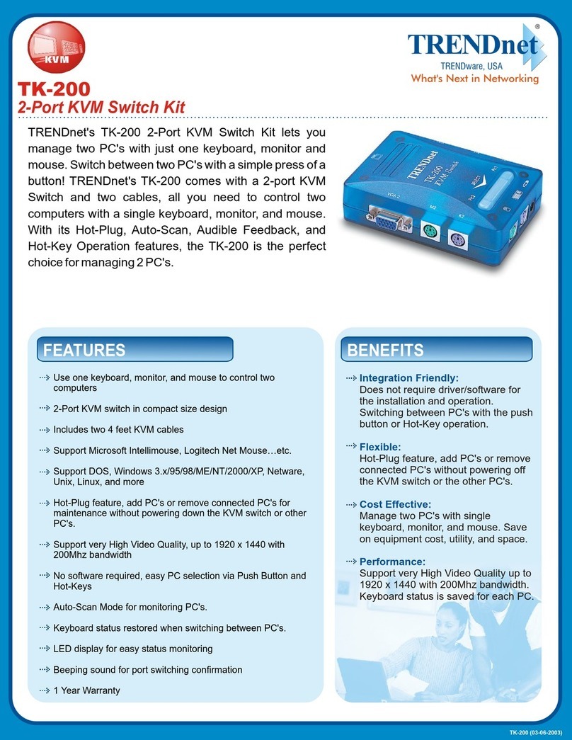 TRENDnet TK-200 User manual TRENDnet TK-200 User manual