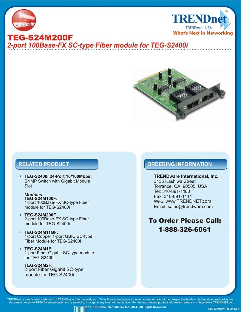 TRENDnet TEG-S24M200F Manual