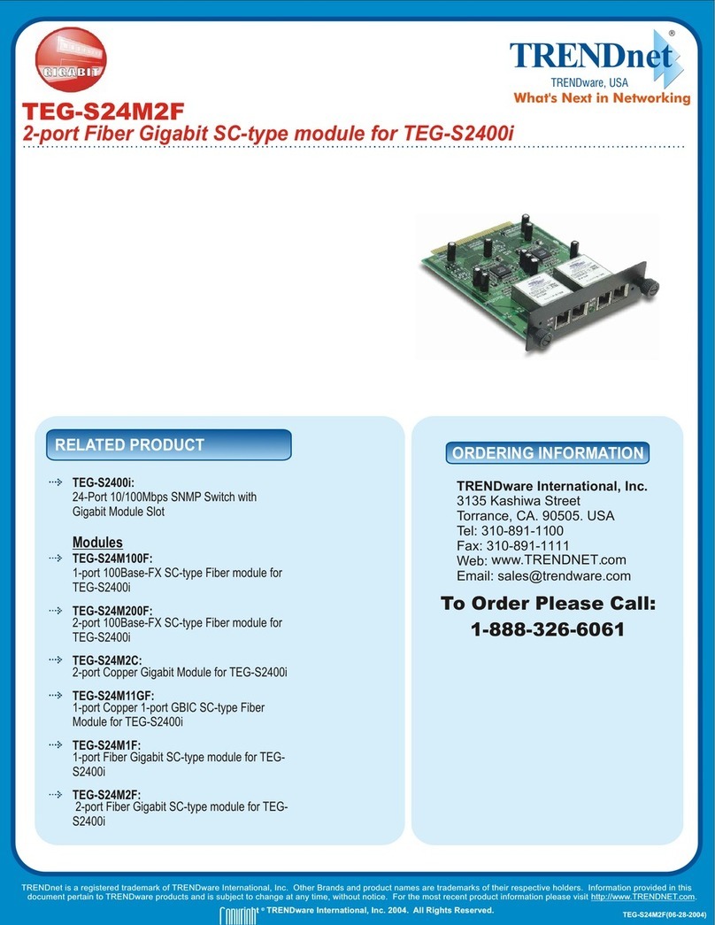 TRENDnet TEG-S24M2F supplementary guide