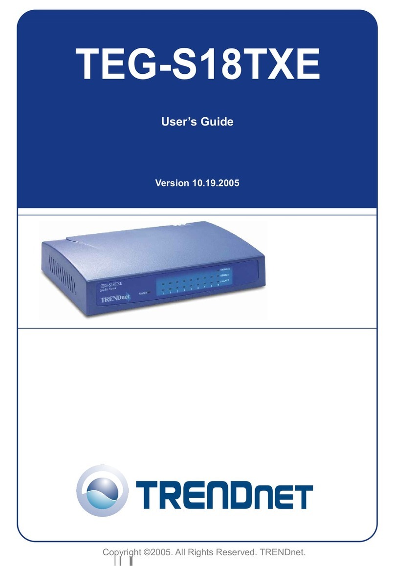 TRENDnet TEG-S18TXE User manual