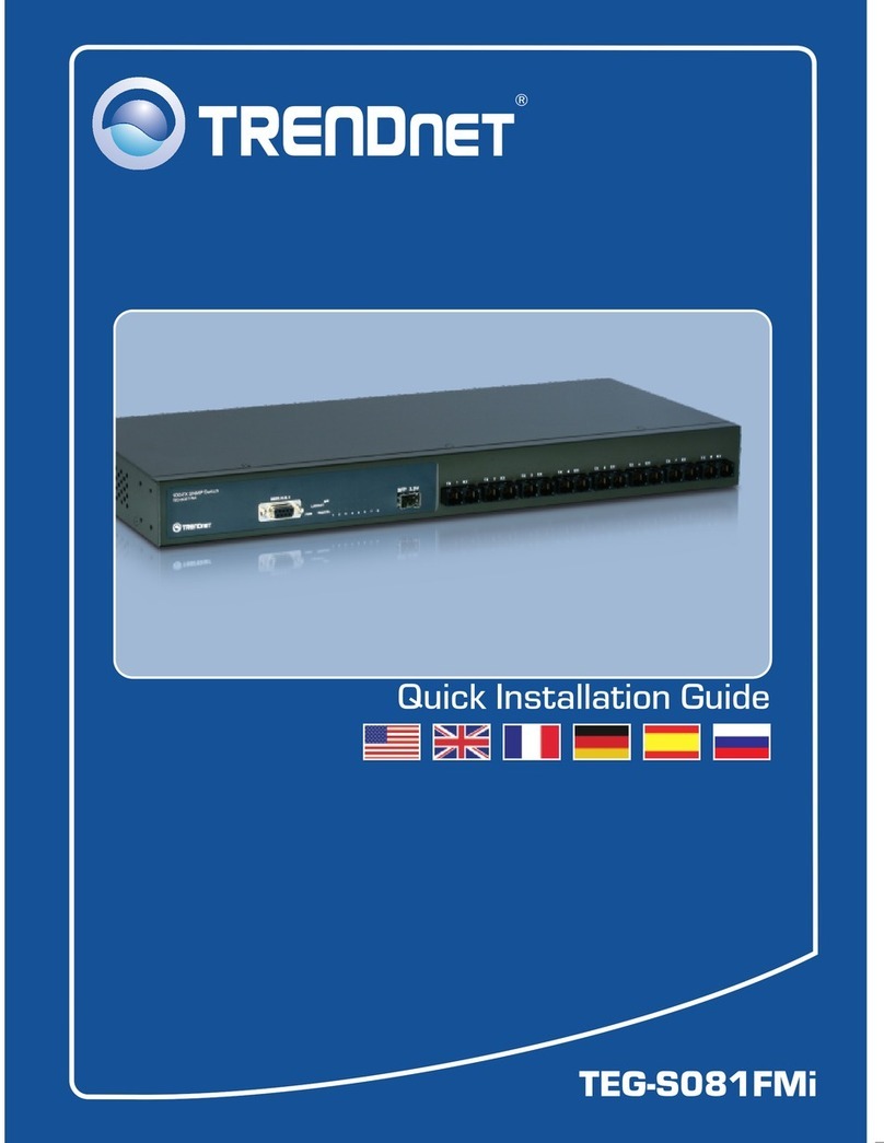 TRENDnet TEG-S081FMi User manual
