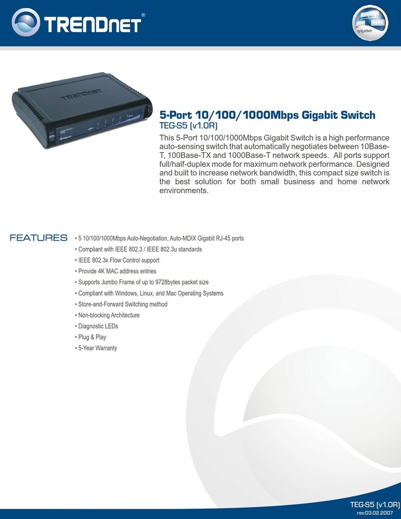 TRENDnet TEG-S5 User manual