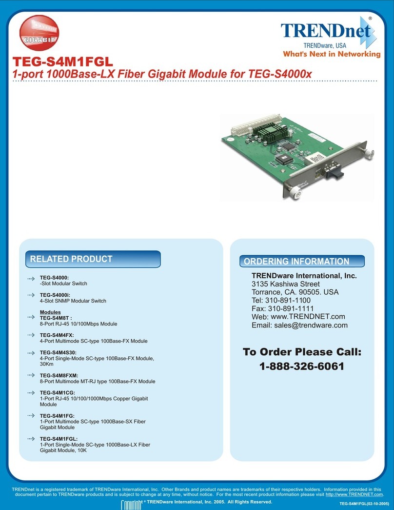 TRENDnet TEG-S4M1FGL Manual