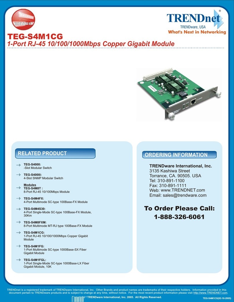 TRENDnet TEG-S4M1CG Manual